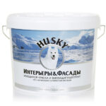 Краска HUSKY  Супербелый (0,9л) Интерьеры и фасады