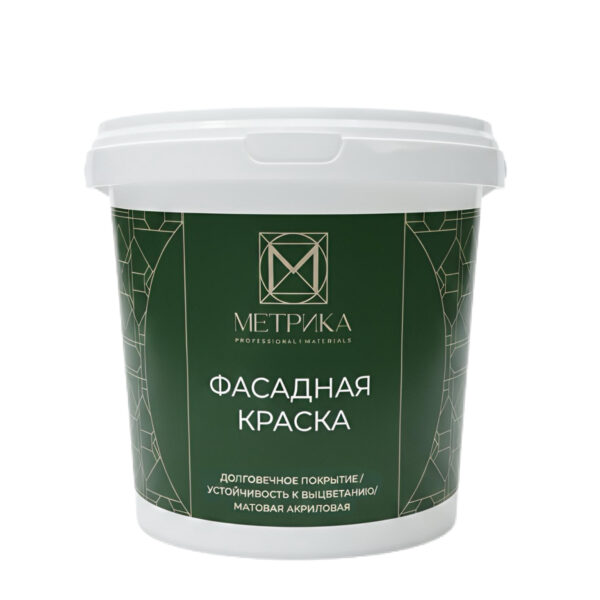 МЕТРИКА ВД краска фасадная (1 л/1,2кг) база А
