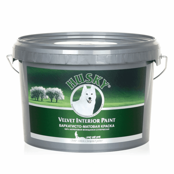 Краска HUSKY бархатисто-матовая Velvet Interior Paint (2,5л)