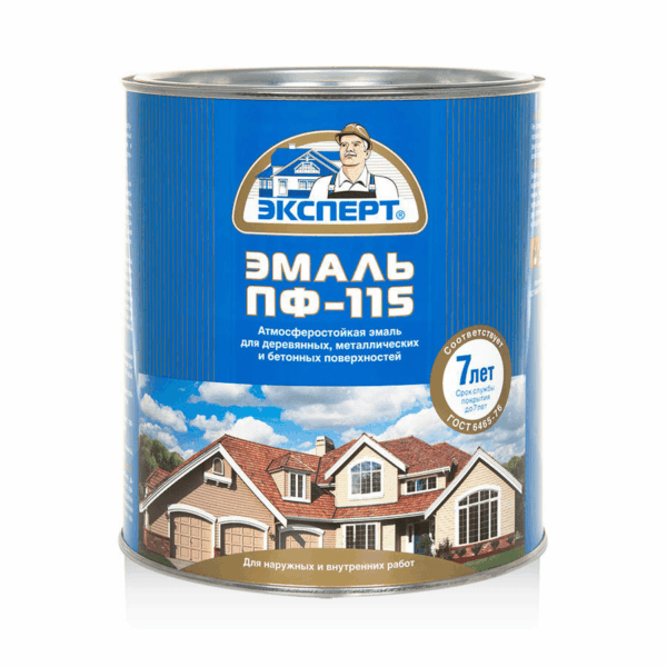 ЭКСПЕРТ Эмаль ПФ-115 Зеленая RAL 6005 (0,8 кг)