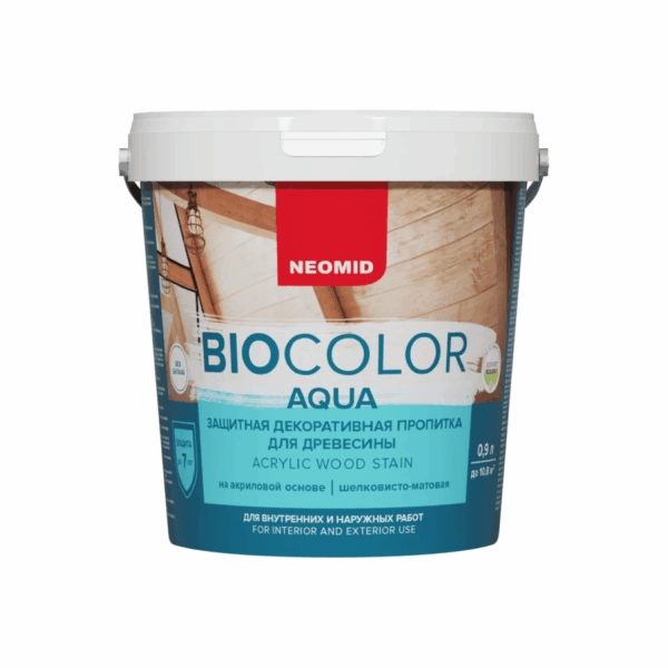 НЕОМИД Пропитка BioColor AQUA  Бесцветный [0,9л] антиспетик