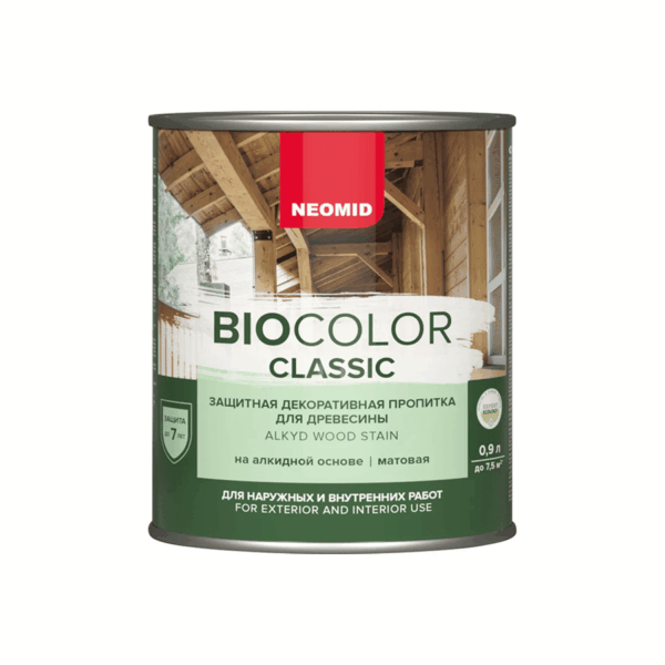 НЕОМИД Пропитка BioColor CLASSIC  Бесцветный [0,9л] антиспетик