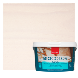 НЕОМИД Пропитка BioColor AQUA Белый [2,3л] антиспетик колерованный