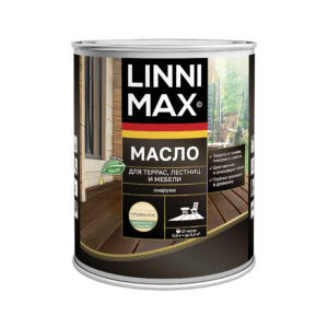 Масло для террас.лестниц.мебели 0,75л LINNIMAX шелк-мат бесцветное