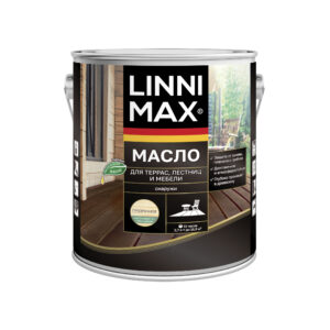 Масло для террас.лестниц.мебели 0,75л LINNIMAX шелк-мат бесцветное