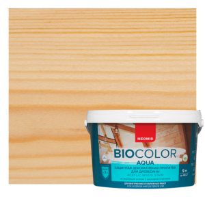 НЕОМИД Пропитка BioColor AQUA Белый [2,3л] антиспетик колерованный