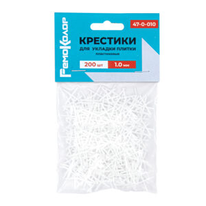 Крестики д/плитки 47-0-010 1мм, 200шт. пластиковые