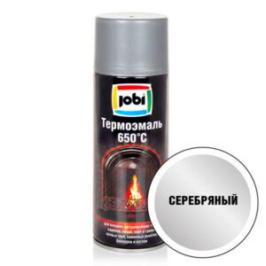 JOBI Эмаль Аэрозоль  Черная [520мл]термостойкая +650С
