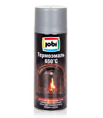 JOBI Эмаль Аэрозоль  Серебро [520мл]термостойкая +650С